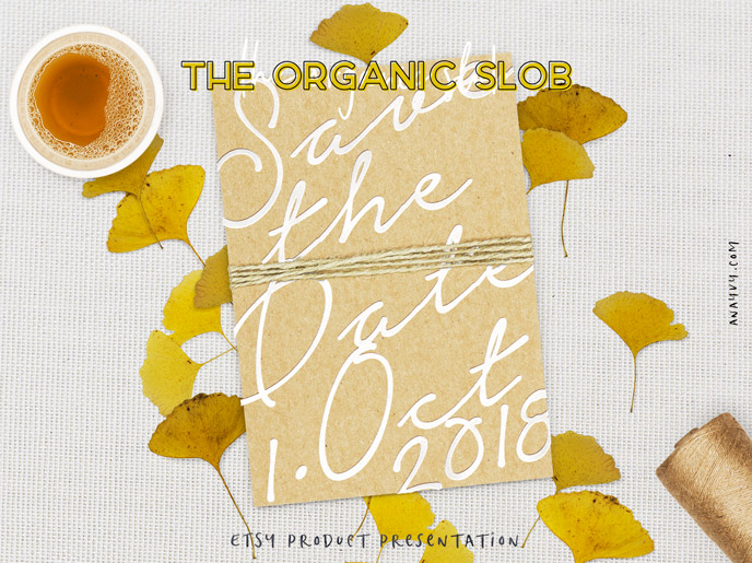 Etsy shop product presentation - the organic slob - made with scene creator mockup