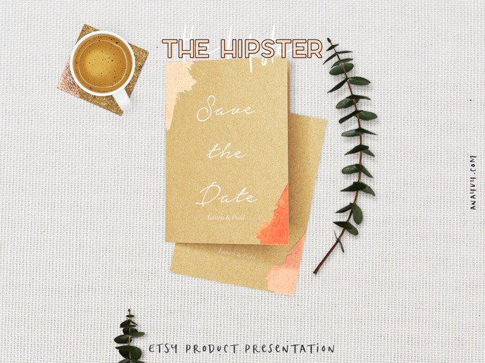 Etsy shop product presentation - the hipster - made with scene creator mockup