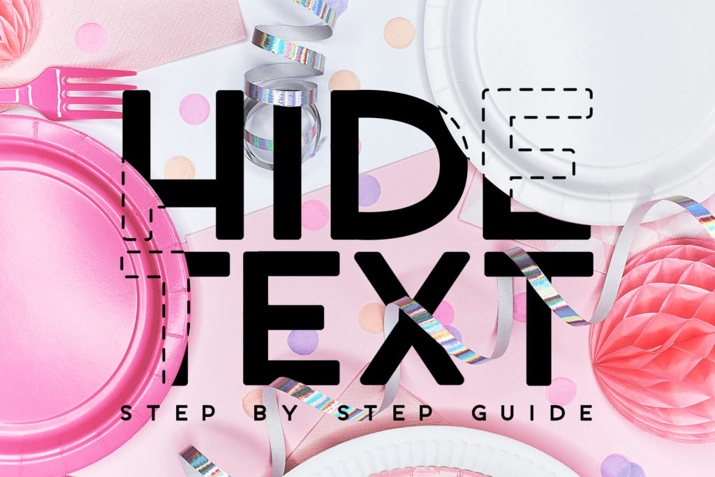Photoshop tutorial: Hide text behind things | ana & yvy