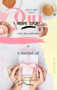 Oui cupcake stock photography romantic coffee cake tea time girly